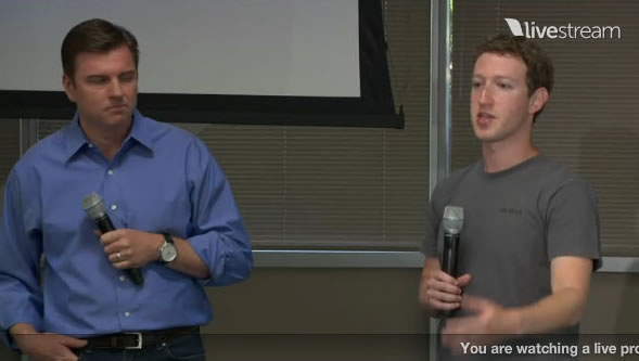 Tony e Zuckerberg durante o streaming