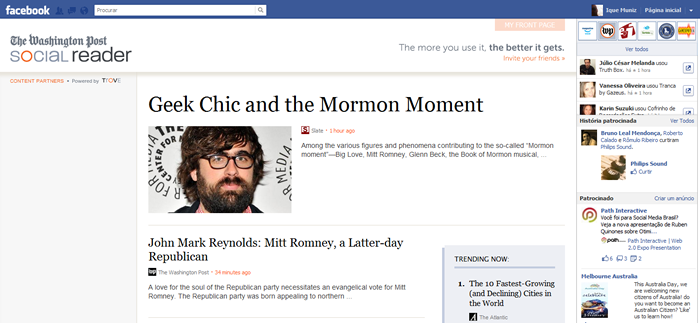 Social Reader do Washington Post