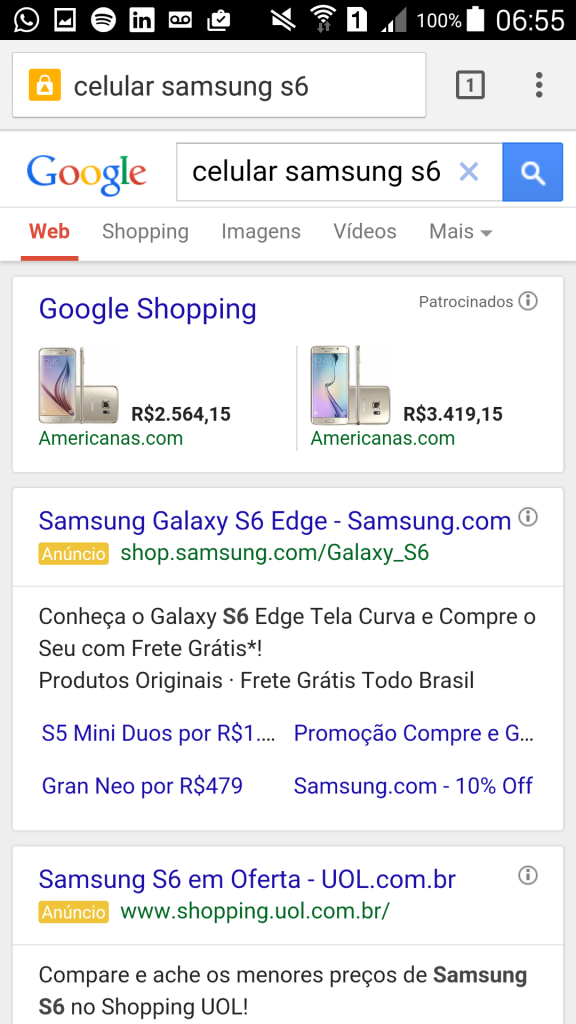 Google Mobile e Google Shopping