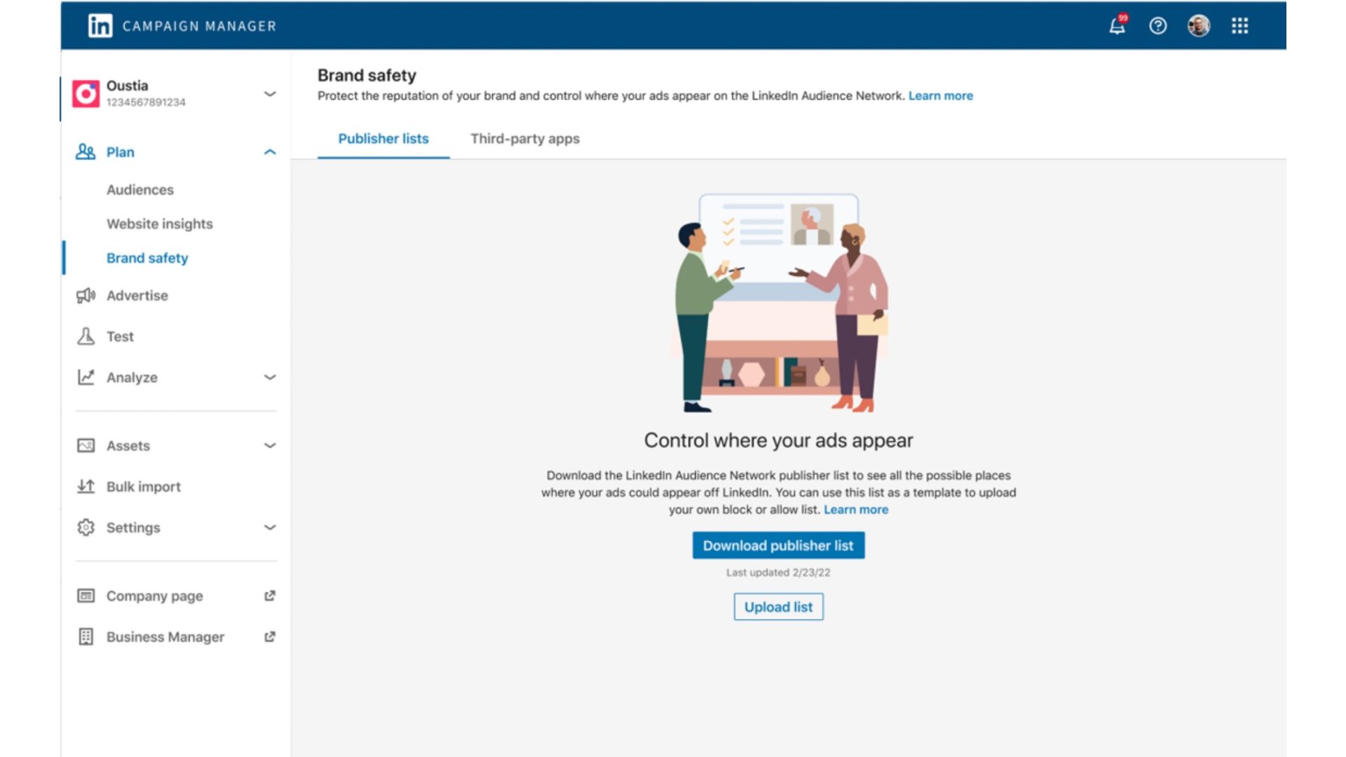 audience-network-linkedin-ads Novo centro de segurança da marca na Audience Network do LinkedIn Ads