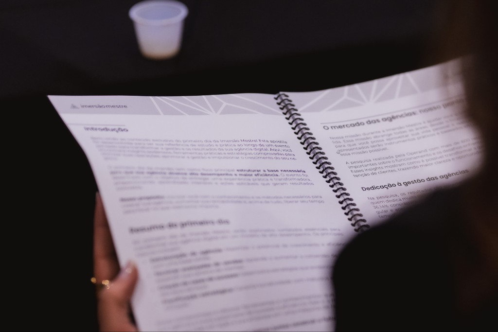 Como funciona a Imersão Mestre: Apostilas personalizadas