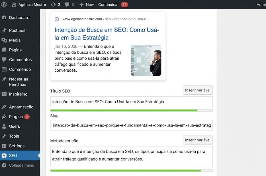 SEO On Page e Off Page: SEO Title e Meta-Description